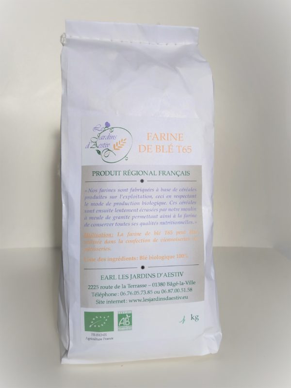 Sachet de farine de blé T65 Bio HappyPanier