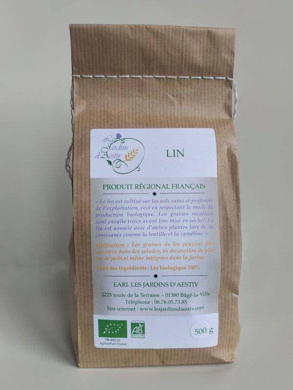 Graines de lin bio - Hygiena - 500g