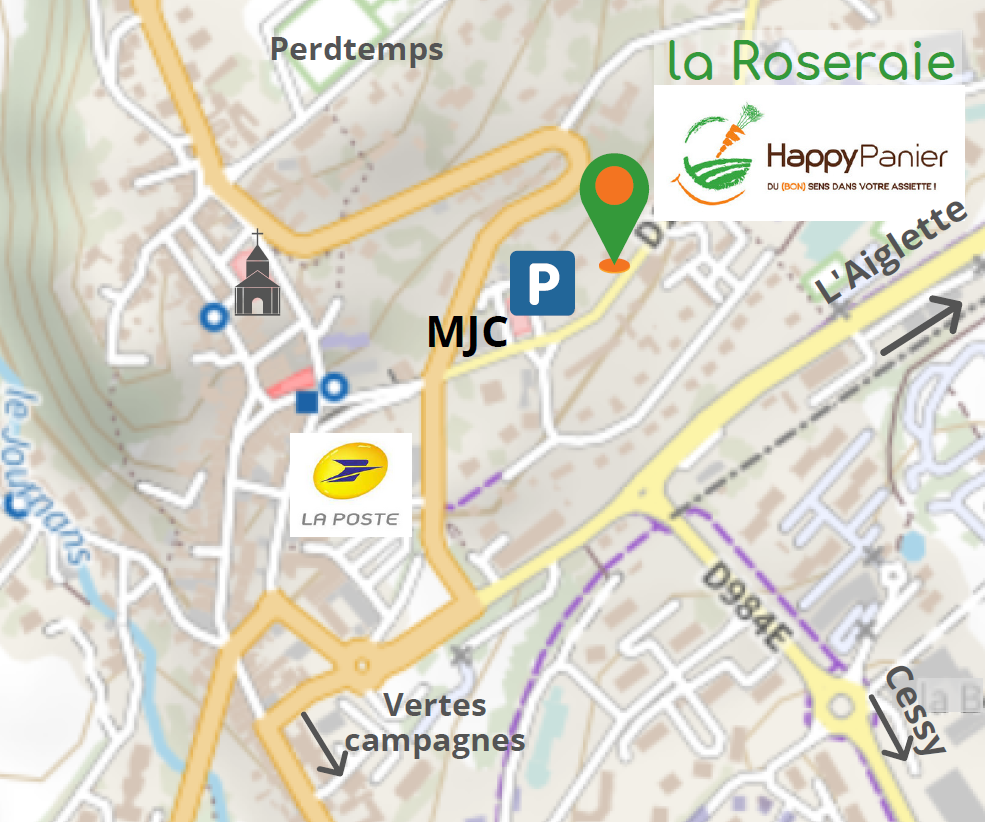 plan d'accès HappyPanier à Gex plan d'accès HappyPanier à Gex