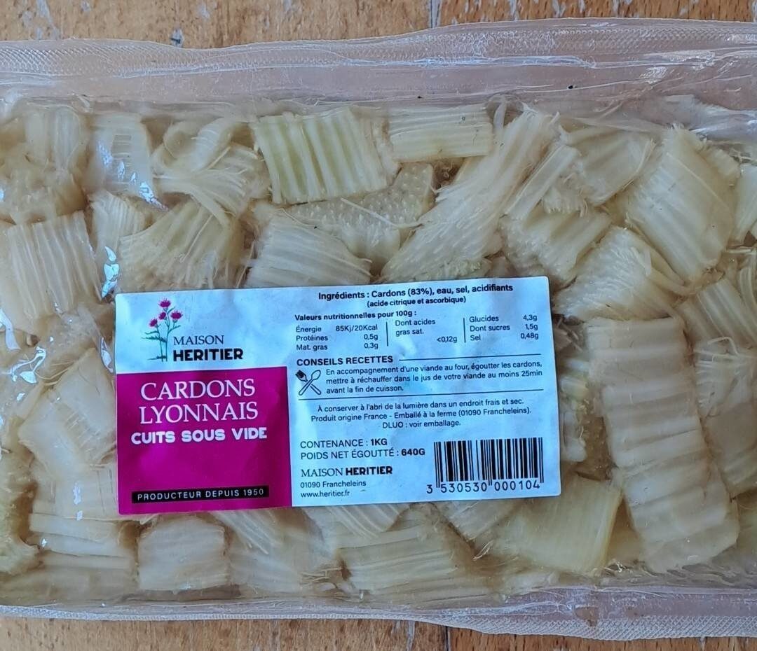 Cardons Bio - Cuits Sous-Vide 1 Kg