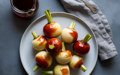 Recette de petits navets glacés