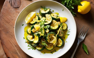 Courgettes sautées à l’ail et au citron