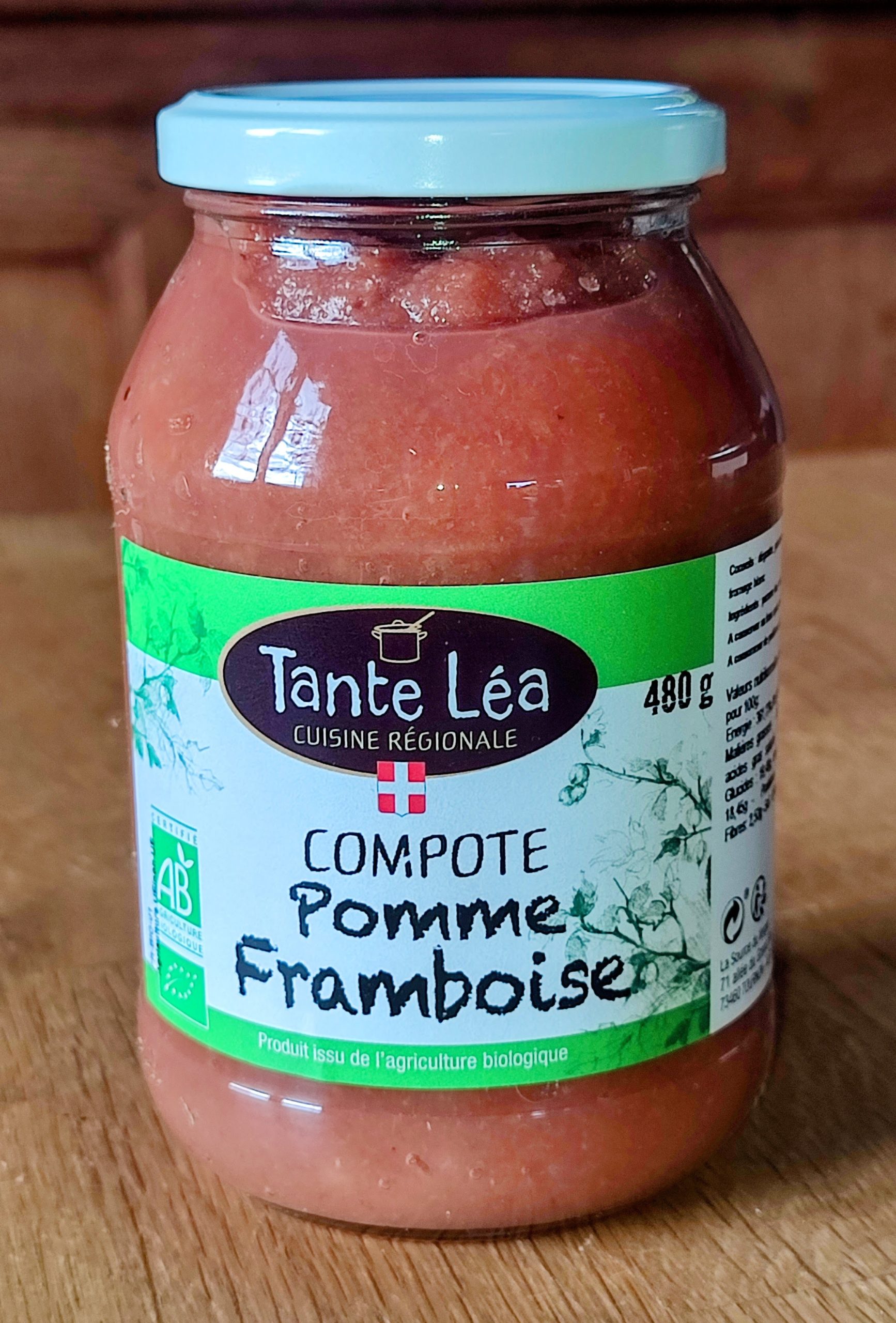 Compote Bio Pomme-Framboise - 480g